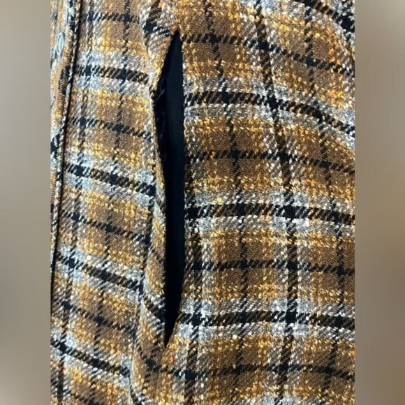 Pendleton 100% Virgin Wool Plaid Cape Coat - Picture 6 of 7